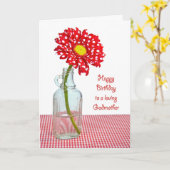 Carte Godmère's Birthday Polka Dot Daisy (Fleur jaune)