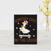 Carte Godmother Goose On The Loose Funny Birthday Matchi (Fleur jaune)