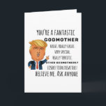 Carte Godmother Meilleur cadeau<br><div class="desc">Vêtements cadeaux pour hommes,  femmes,  femmes,  femmes,  adultes,  garçons,  filles,  couples,  maman,  papa,  tante,  oncle,  lui et elle.Parfait pour les anniversaires,  les anniversaires,  l'école,  les diplômes,  les vacances,  Noël.</div>