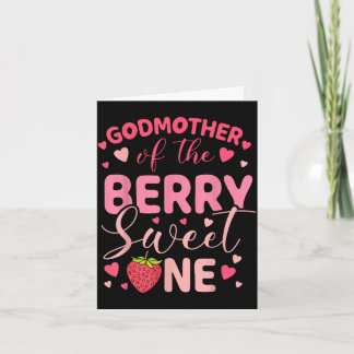 Carte Godmother of the berry sweet one strawberry first