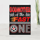 Carte Godmother Of The Fast One First Birthday Racing Ca (Devant)