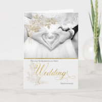 Godparents Mariage Anniversaire Faux Gold Leaf