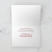 Carte Godparents Noël bougies L'enfant est né (Intérieur)