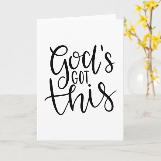 Carte God's (Fleur jaune)