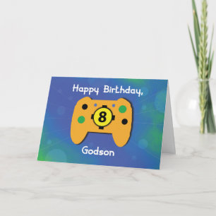 Carte Godson 8 Ans Gamer Controller
