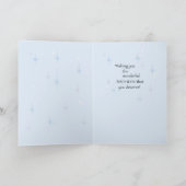 Carte Godson Anniversaire, Étoiles dansées au ciel (Intérieur)