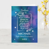 Carte Godson High School Graduation Name Year  (Fleur jaune)