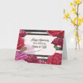 Carte Godson & Wife Godson & Wife Mariage Anniversaire C (Fleur jaune)