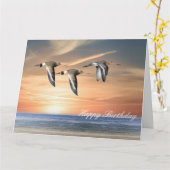 Carte Godwins en vol (Fleur jaune)