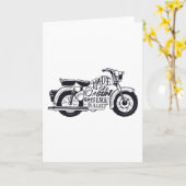 Carte Goes like bullet motorcycle (Fleur jaune)