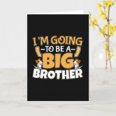 Carte Going to Be a Big Brother (Fleur jaune)