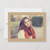 Carte Gold 4 Photo Graduation Enregistrer Date 2022 (Dos)