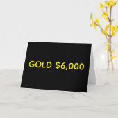Carte Gold $6,000 Market Celebration (Fleur jaune)