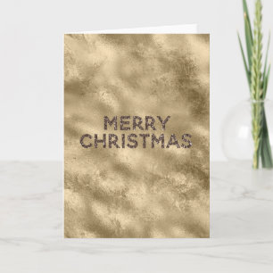 Carte Gold Antique Parties scintillant Glitz Noël