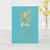 Carte Gold Aqua Aloha (Fleur jaune)
