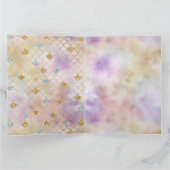 Carte Gold Aqua Parties scintillant Dream Purple Sirène (Intérieur)