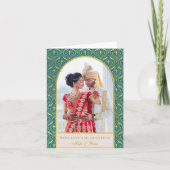 Carte Gold Art déco Mariage Merci photo (Devant)