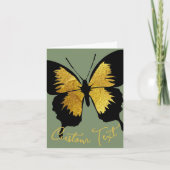 CARTE GOLD BLACK BETTERFLY PERSONNALISÉ SCRIPT TEXTE SAG (Devant)