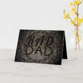Carte Gold Botanical RAD DAD Formal Elegant Fête des pèr (Fleur jaune)