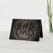 Carte Gold Botanical RAD DAD Formal Elegant Fête des pèr (Devant)