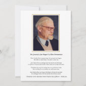 Carte Gold Celtic Cross Memorial avec photo (Dos)