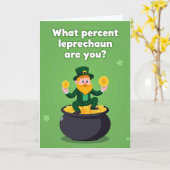 Carte Gold Coins Leprechaun Fun Card (Fleur jaune)
