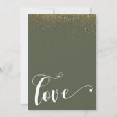 Carte Gold Confetti & Chive Green Change Plans Car (Dos)
