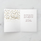 Carte Gold Confetti Congrats Grad Grad Graduation (Intérieur)