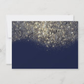 Carte Gold Confetti Parties scintillant Blue Navy certif (Dos)