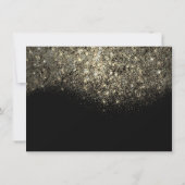 Carte Gold Confetti Parties scintillant noir blanc certi (Dos)