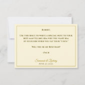 Carte Gold & Creative Be My Best Man Card (Dos)