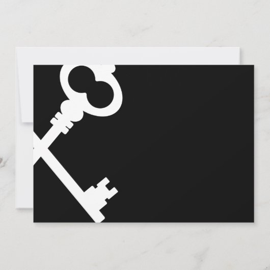 Carte Gold Crossed Skeleton Keys (Dos)