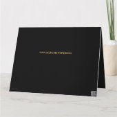 Carte Gold de luxe personnalisé 102e anniversaire (Dos)