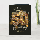 Carte Gold et Black Gemstone 50e anniversaire (Devant)