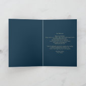 Carte Gold et Blue Stripes et Ballons 21e anniversaire (Intérieur)