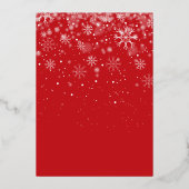 Carte Gold Faire-part de naissance de Noël (Verso)