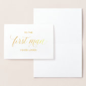 Carte Gold Foil | à mon père le jour de mon mariag (Affichage)