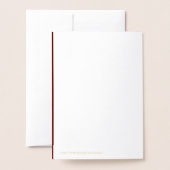 Carte Gold Foil Believe Christmas Tree (Derrière avec enveloppe)