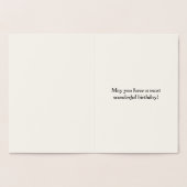 Carte Gold Foil de base "Ayez un grand anniversair (Intérieur)