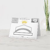 Carte Gold Grad Casquette Gold Graduate Classe de 2024 C (Dos)