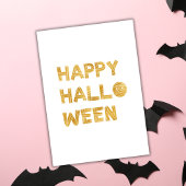 Carte Gold Happy Halloween