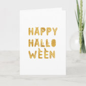 Carte Gold Happy Halloween (Devant)