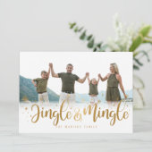 Carte Gold Jingle et Mingle Holiday (Debout devant)
