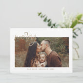 Carte Gold Joyeux Noël (Debout devant)