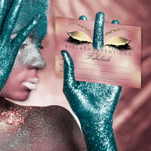 Carte Gold Lashes Extension certificat maquillage cadeau