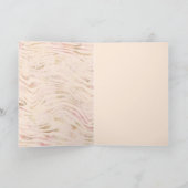 Carte Gold Lips Kiss rose Zebra Print (Intérieur)