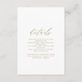 Carte Gold Mariage Détails (Devant)
