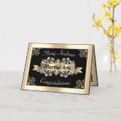 Carte Gold Martial Arts Sport Bravo (Fleur jaune)