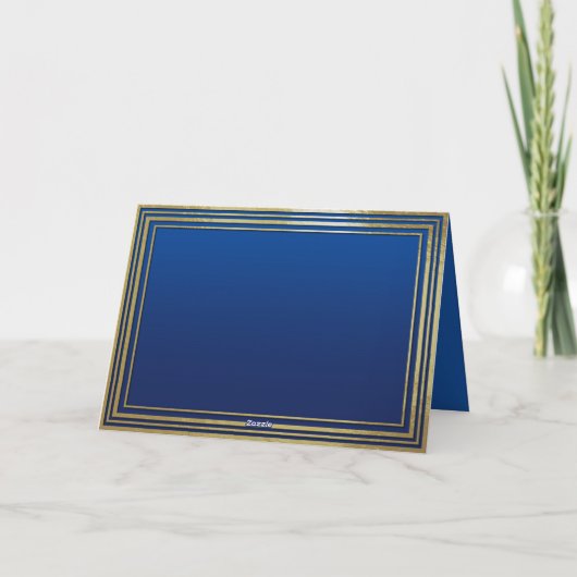 Carte Gold Menorah Hanoukka (Dos)