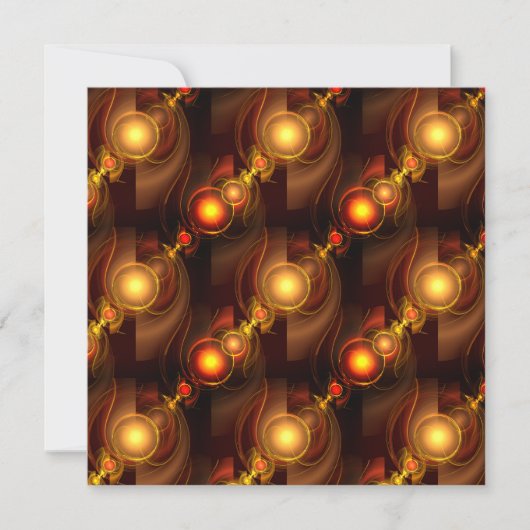 Carte Gold Modern Boho Elegant Abstract Art Pattern #501 (Devant)